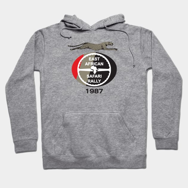 East African Safari Rally 1987 Hoodie by NeuLivery
